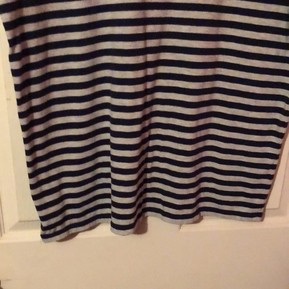Goodfellow & Co. Gray & Blue Striped T-Shirt Mens Large L Standard Fit - Picture 10 of 12